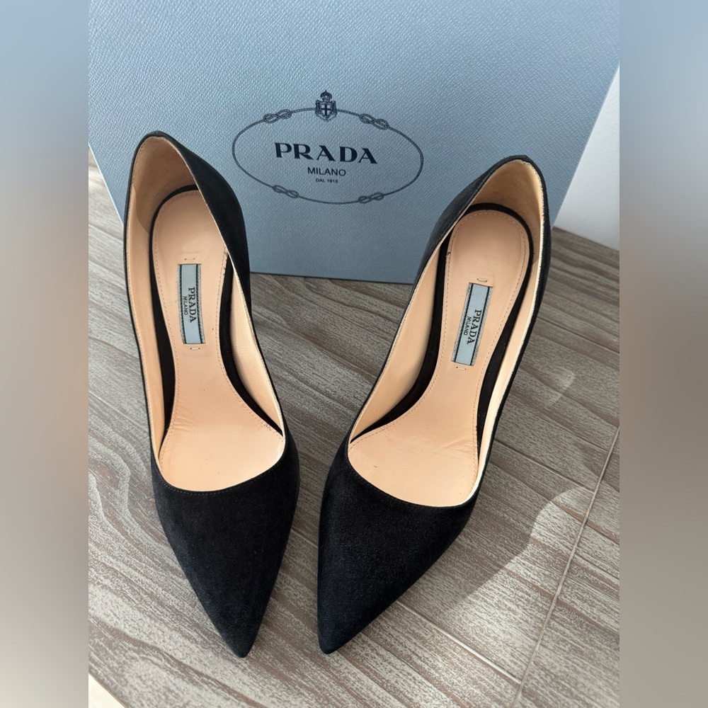Prada Calzature Donna Suede Stiletto Pumps - Picture 6 of 11